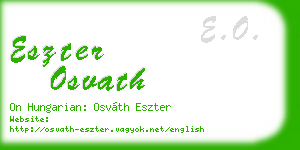 eszter osvath business card